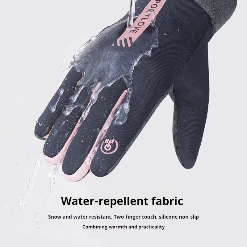 Winter Gloves Men Women Touchscreen Fingers Waterproof Thermal Insulated Ski Gloves for Cycling Running Outdoor Activities