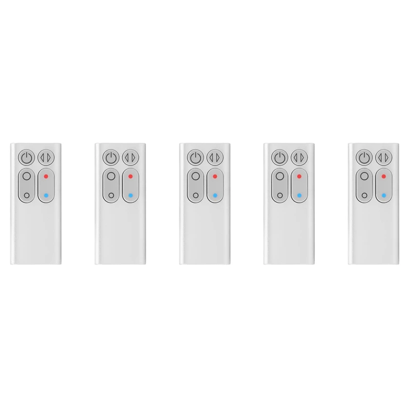 5X Sostituzione Am04 Am05 Telecomando Per Dyson Termoventilatore Modelli Am04 Am05 Telecomando (Argento)