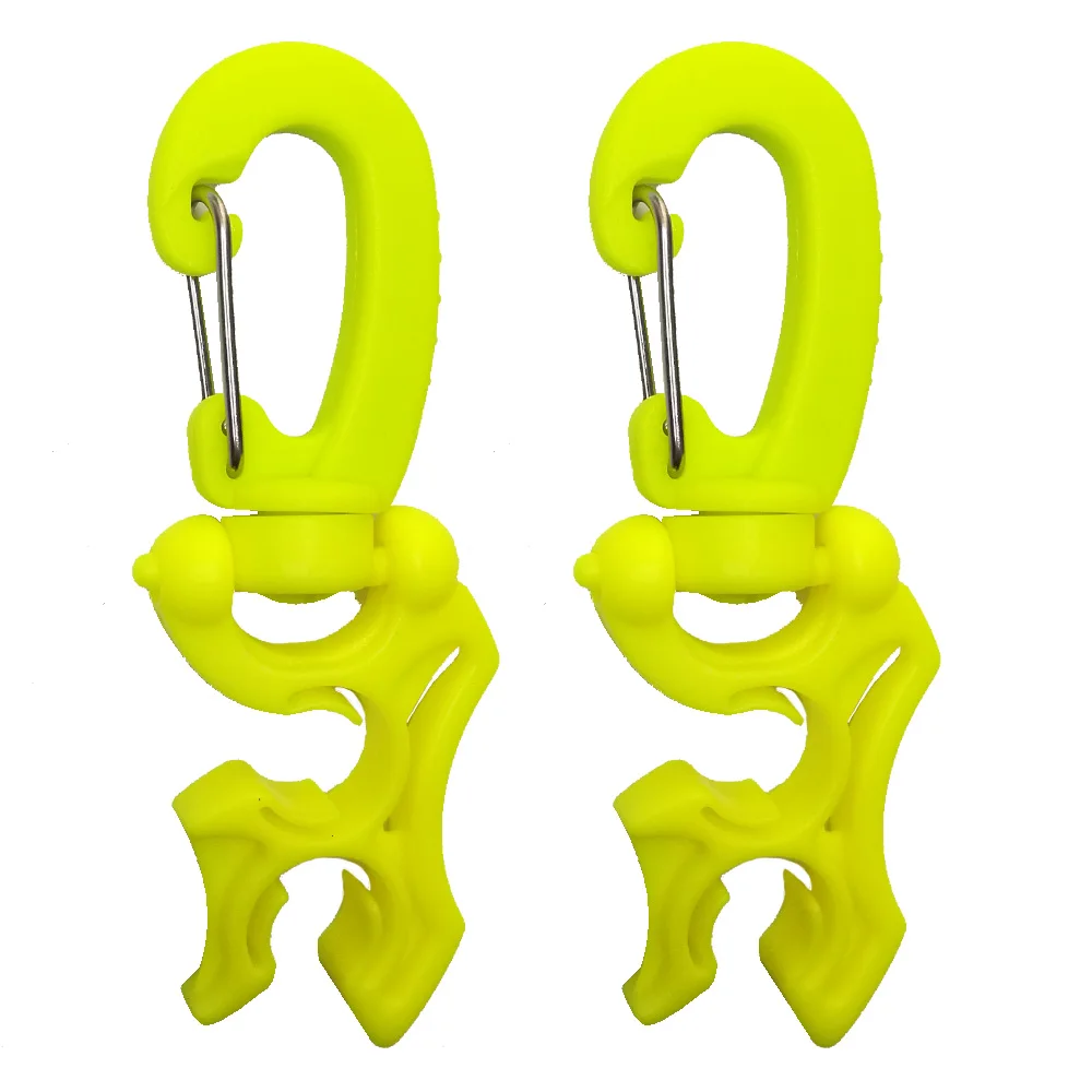 Regulator Double BCD Hose Holder with Clip Buckle Hook for Scuba Diving Snorkeling 2