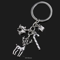 Charming Women's Keychain with Moon, Heart, and Animal Accents (S5065 christmas gift)
