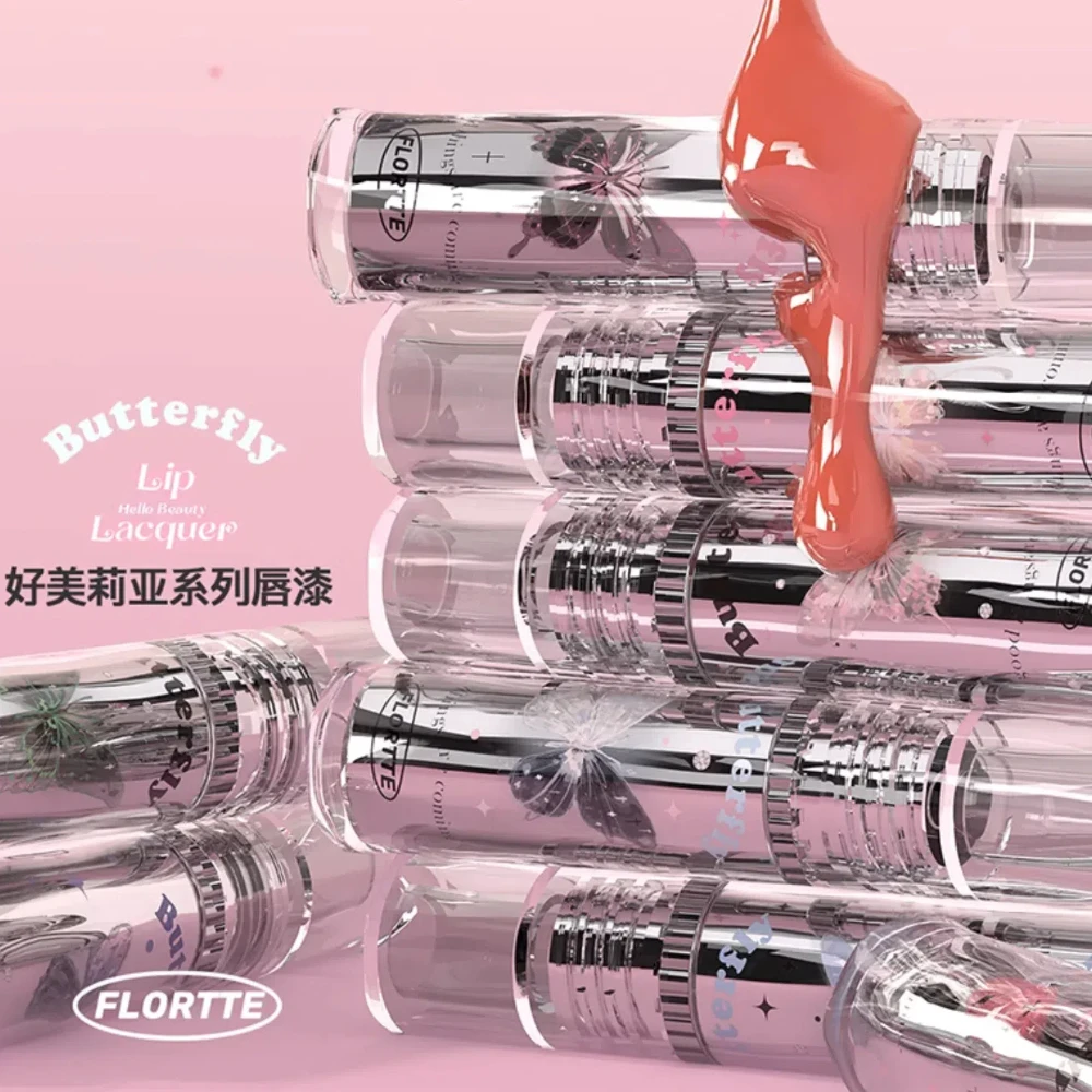 Lip Gloss Lip Makeup Lip Glaze Lip Plumper Pink Water Gloss Clear Waterproof Non-stick Cup Hydrating Fade Lip Lines