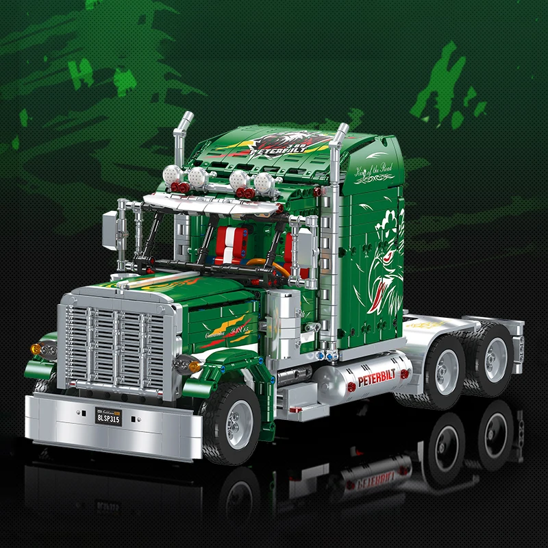 Peterbilt Lego Camion Rimorchio BREKINA 85752 Peterbilt 281