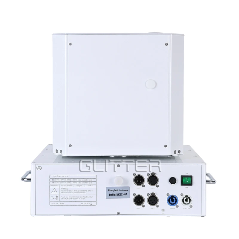 

S80 Professional 1300W White 360 Degree Double Head Rotate Cold Spark Machine