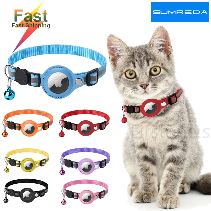 Custodia Airtag Collare Per Gatti Custodia Protettiva Per Animali Domestici Per Apple Airtag Location Tracker Cat Anti-Lost Airtag Case Airtags Collar