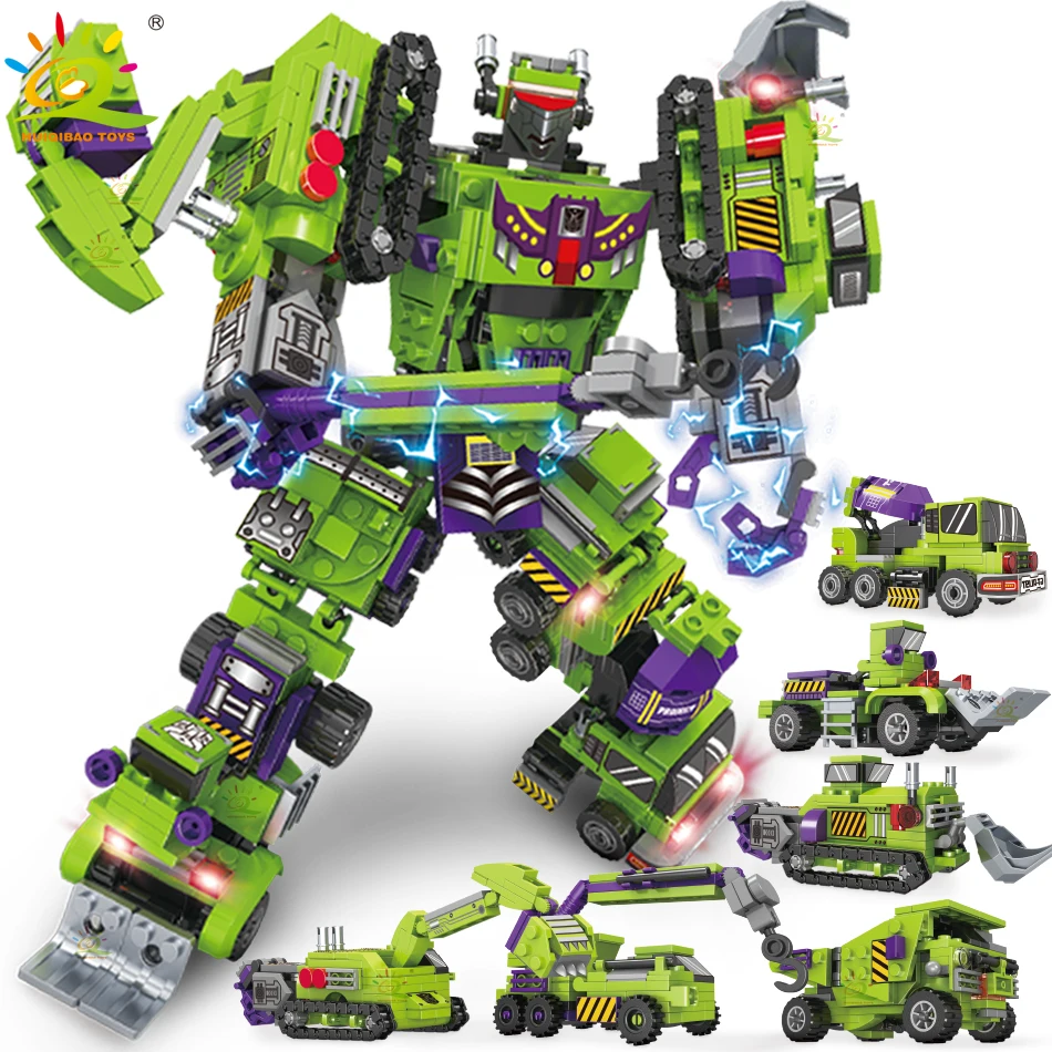 Afsky krigerisk navn 747pcs 6in1 Lego Transformer Devastator Deformation Robot Bricks Building  Blocks Toys - Aliexpress