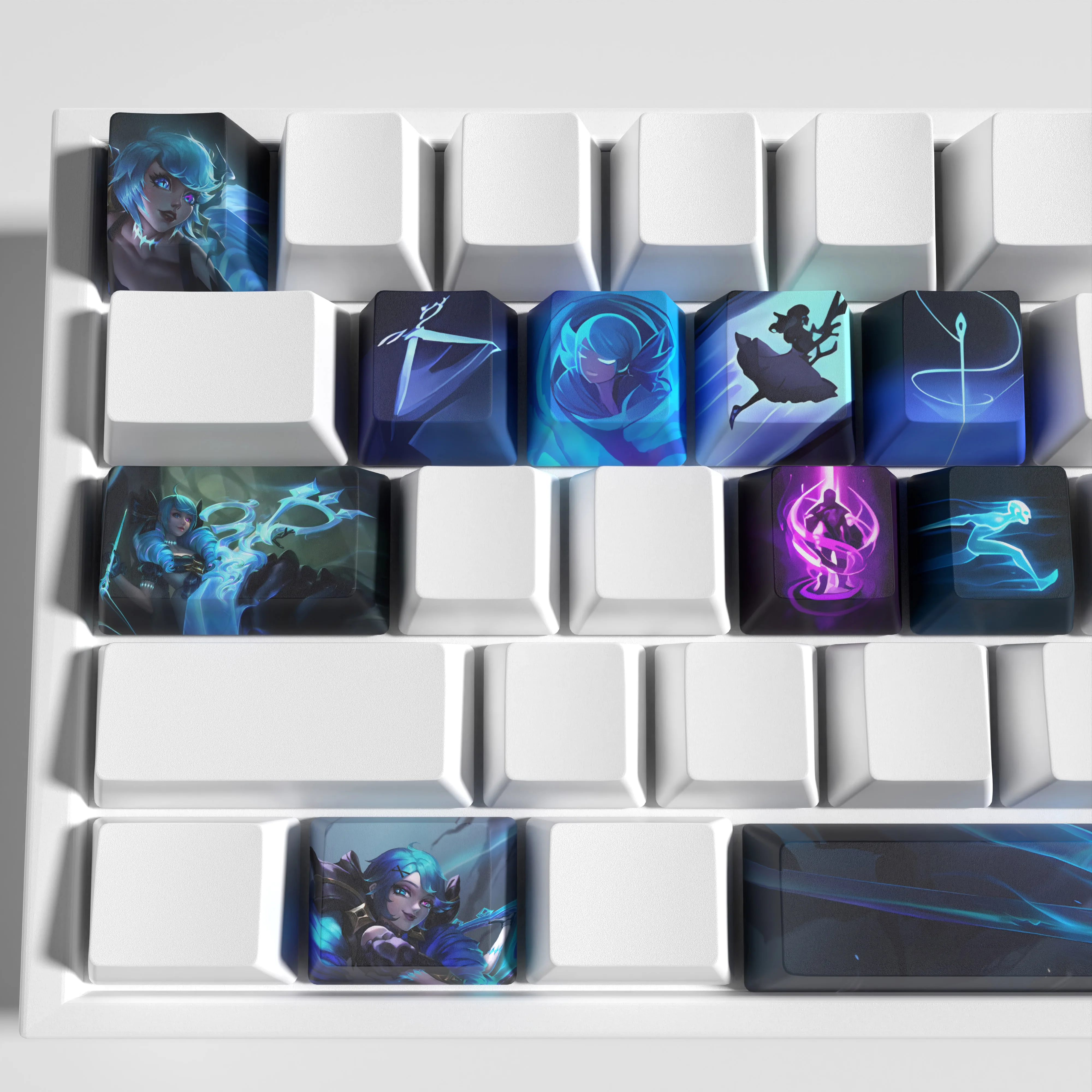 League of Legends Game Keycaps Pbt Dye Sub Perfil Oem 12 Chaves League of Legends - Imagem 3