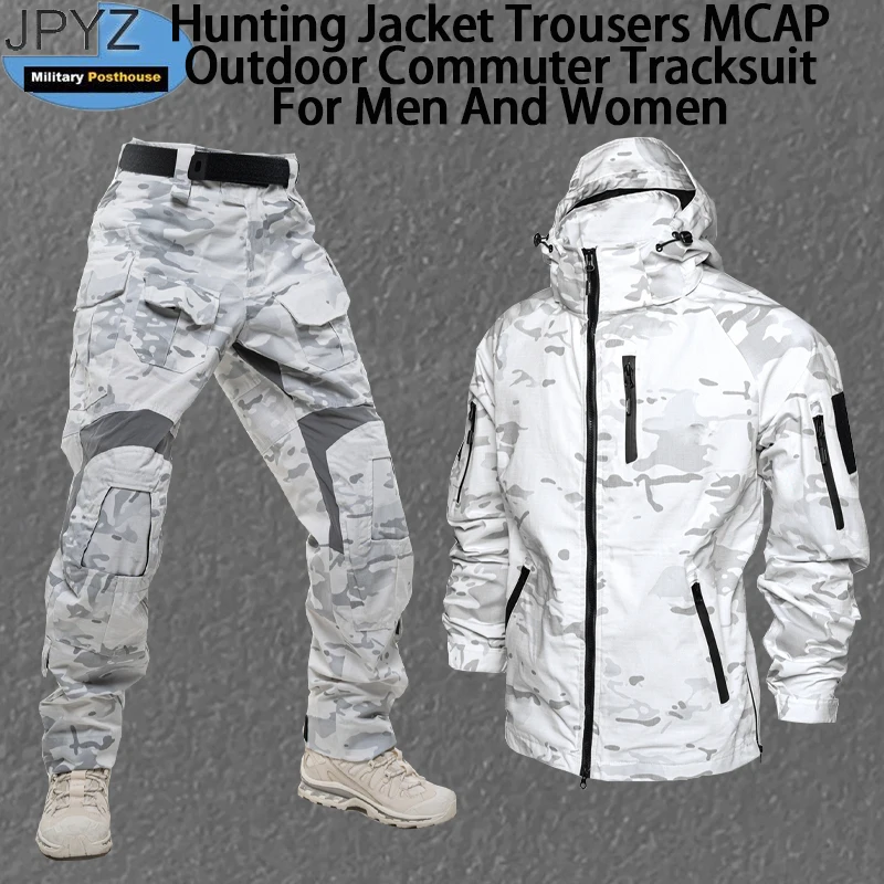 Hunting Jacket Trousers MCAP Outdoor Commuter Tracksuit Men Women