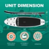 CADALENE Inflatable Stand Up Paddle Board with SUP Accessories, Anti-Slip EVA Deck 10' Inflatable Paddle Boards for Adults