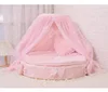 Cute Princess Pet Bed Cat Sofa Soft Plush Small Dog Cushion Bed Kitten Puppy Round Beds