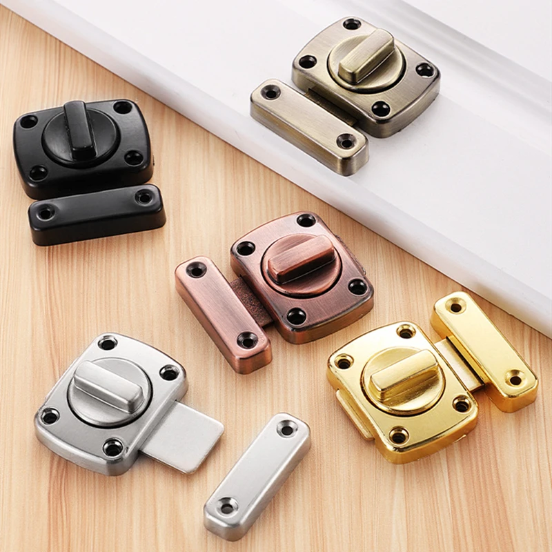 KK&FING Zinc Alloy Left and Right Door Latch Door Buckle Push-pull Thickened Surface Mounted Bolt Lock Buckle Hardware door latch