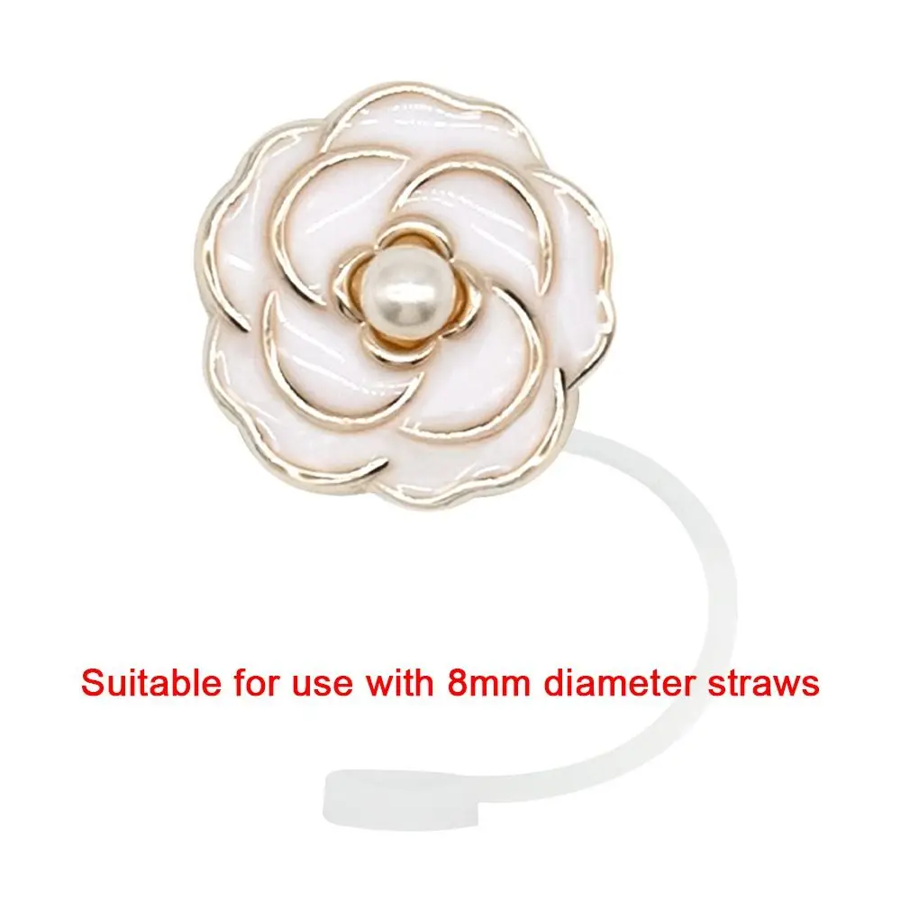 1PC Silicone Pearl Sealing Straw Plug Reusable Drinking Dust Cap Cartoon Plugs Tips Cover Suit Kitchen Cup DIY Accessories