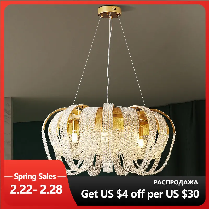 2022 New Pattern Originality Luxury Tassel Crystal Chandelier For