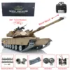 US Stock 1/16 Heng Long RC Tank M1A2 Abrams TK7.0 Customized 3918 360° Turret Barrel Recoil BB Shooting RC Toys Gifts TH17803 1