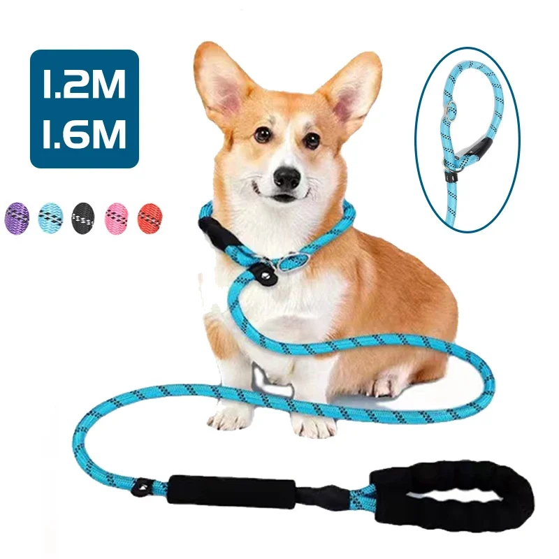 

Светоотражающий Поводок для собак, нейлоновый поводок для дрессировки, для маленьких, средних и больших питомцев