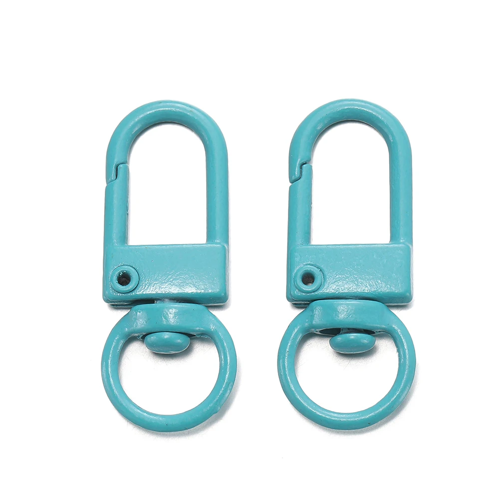 Colorful Alloy Snap Lobster Clasp Hooks for DIY Crafts - 10-Pack Wholesale Set