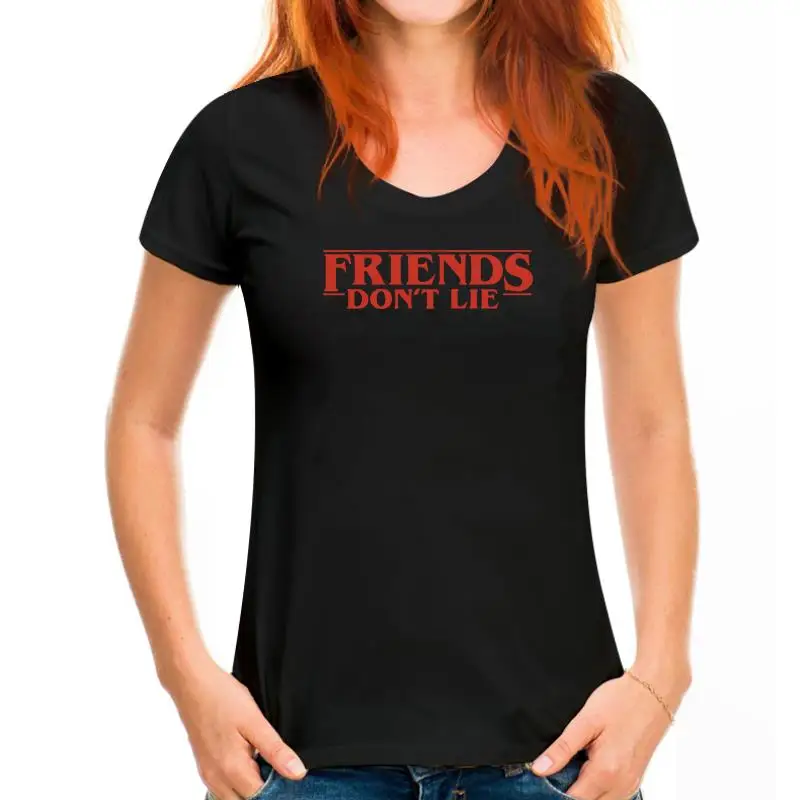 thumbnail image 1 of Camiseta FRIENDS DONT LIE Stranger Thing negra, blanca o gris DEMOGORGON, 1 of 5