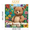 Cute Teddy Bear Color Book 26 Pages Cartoon Bear Coloring Book Relaxing Creative Artistic Coloring Journey for Teens and Adult 2