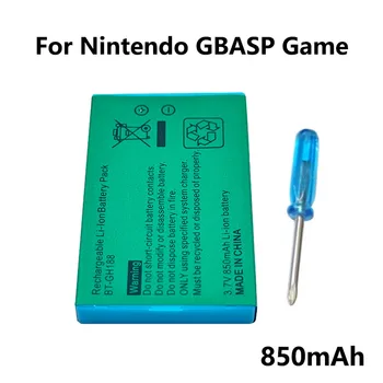 AGS-003 Batteria ricaricabile 850mAh 3.7V Batteria al litio per Nintendo GBASP Console di gioco Boy Advance GBA SP Batterie integrate
