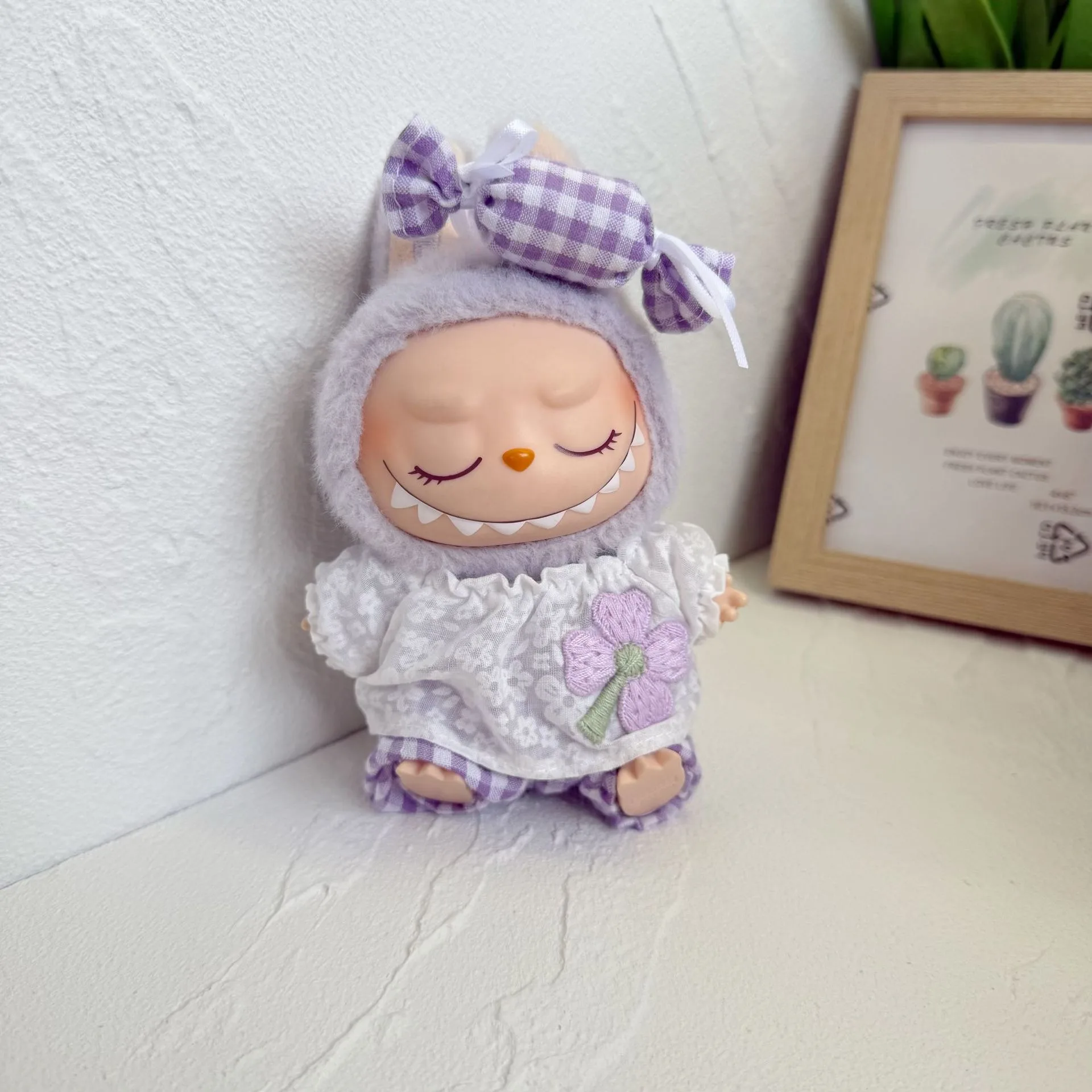 Labubu Candy-Themed Hair Clip Set - Sweet 15/17cm Doll