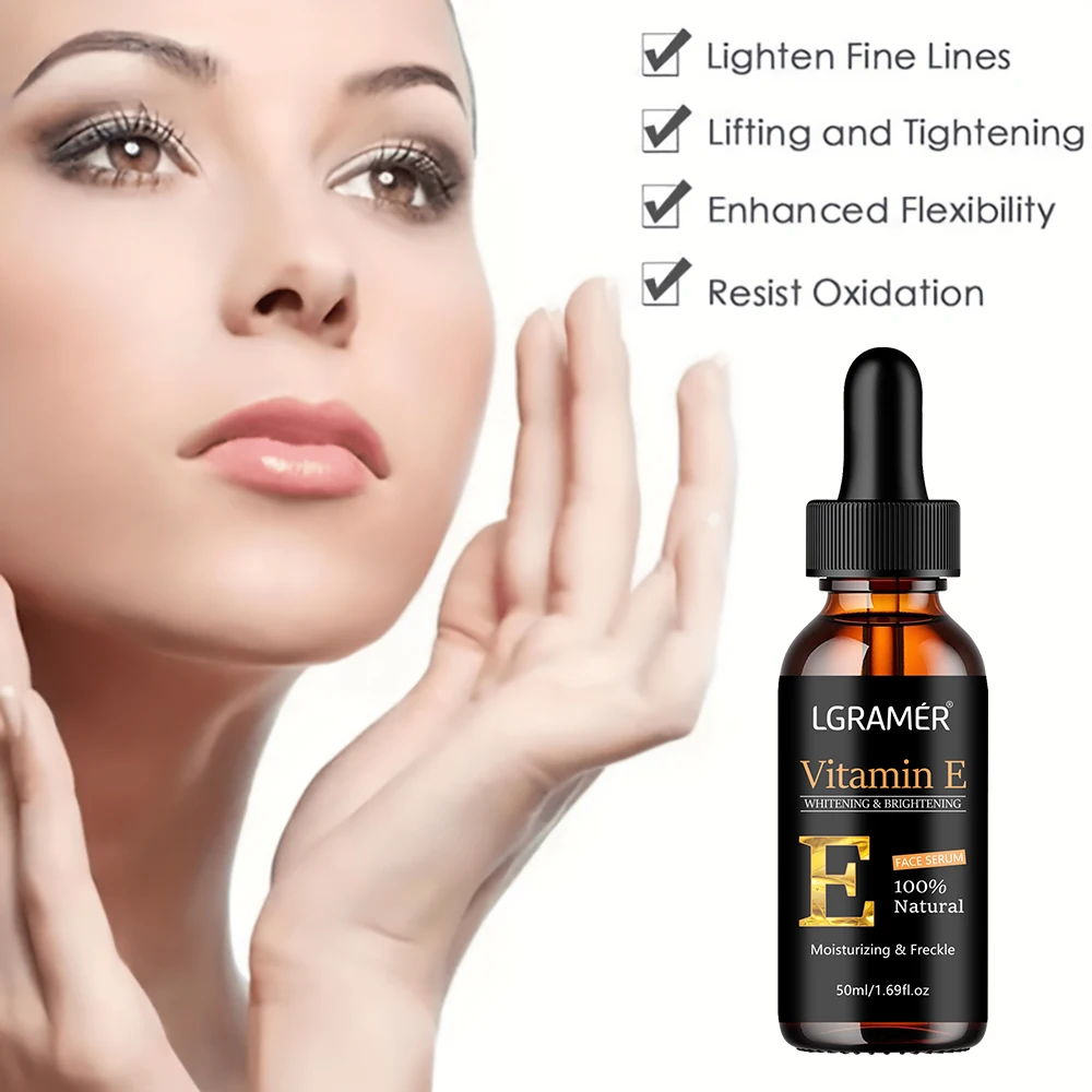 Vitamin E Face Serum Whitening Shrinking Pore Wrinkle Removing Blackspot Lightening Skin Care Essence Skin Care Product 2