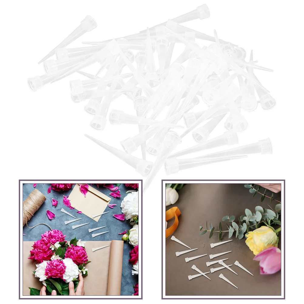 

Flower Stems Tube Holder Plastic Fresh-Keeping Plant Nutrition Tube Water Storage Container Floral Packing Supplies