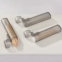 Portable Plastic Toothpick Case - Clear Toothpick Holder for Outdoor Travel, Kitchen, and Restaurant Supplies 1