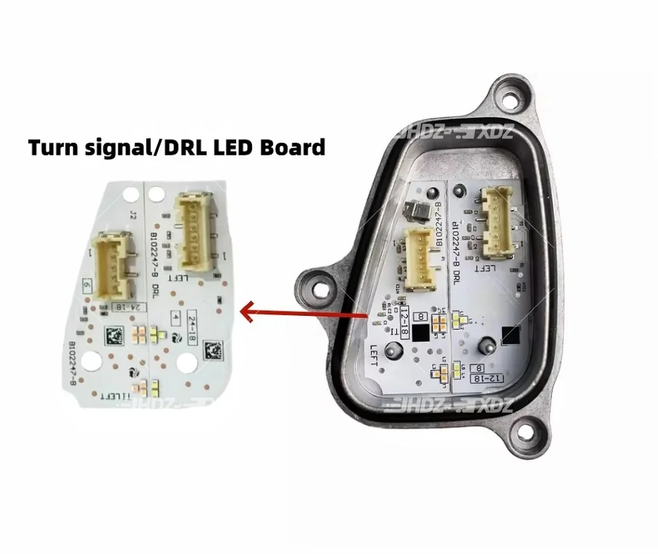 화이트 DRL 방향지시등 보드 B102248-B 6F0941475 시트 아로나 이비자 2017-2021 LED 헤드라이트 주간 주행등 엔젤 아이즈