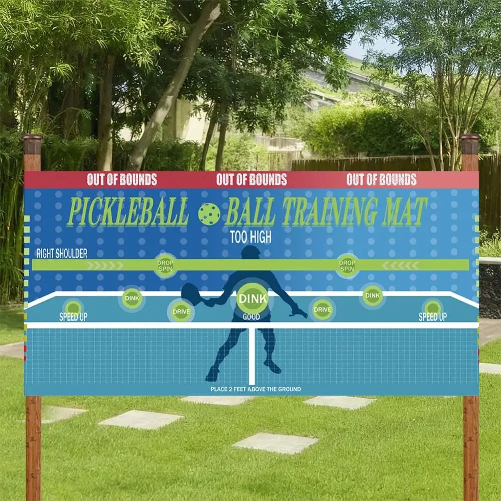 180x89cm 피클 볼 연습 패드 훈련 포스터 매트 피클 볼 Dink 벽 패드 마스터 운동 용지