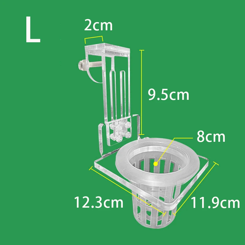 Lot De 4 Supports De Plantes D'aquarium – Pot De Fleurs à Suspendre, Pot De Plantes Aquatiques, Pot En Plastique Avec 3 Crochets De Taille Pour Décoration D' Aquarium, Plantes Vivantes En Pot