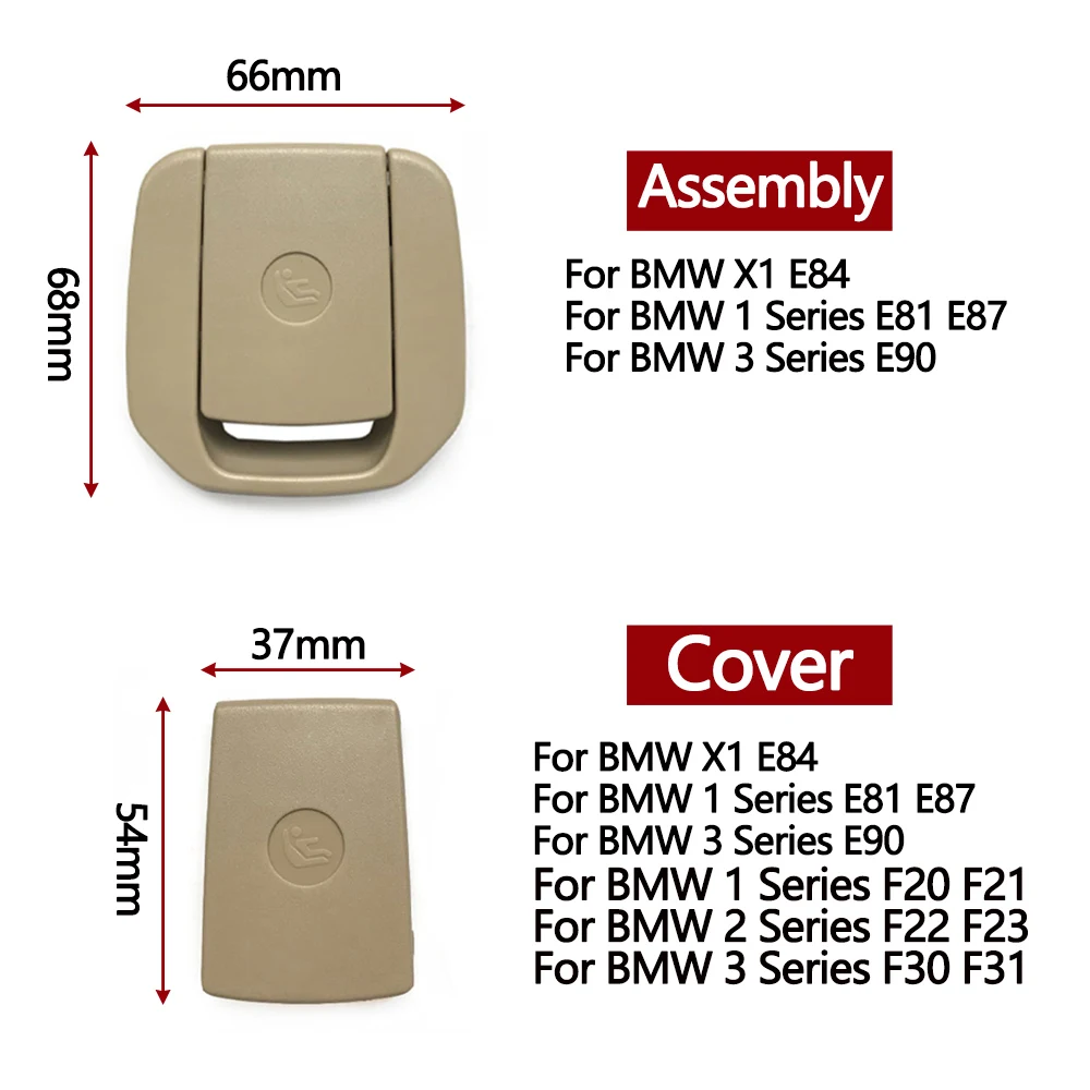 자동차 뒷좌석 앵커 ISOFIX 커버 어린이 안전 구속 장치, BMW X1 E84 3 시리즈 E90 1 시리즈 E87 F30 F31 F34 F20 F21