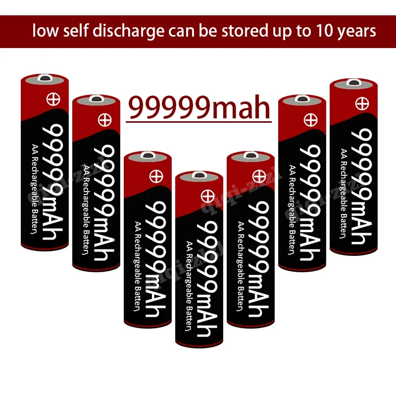 

2023 New AA Battery 99999 MAh 1.5V Rechargeable Battery AA for Flashlights, Toys, Mice, Microphones, Etc.+Free Shipping