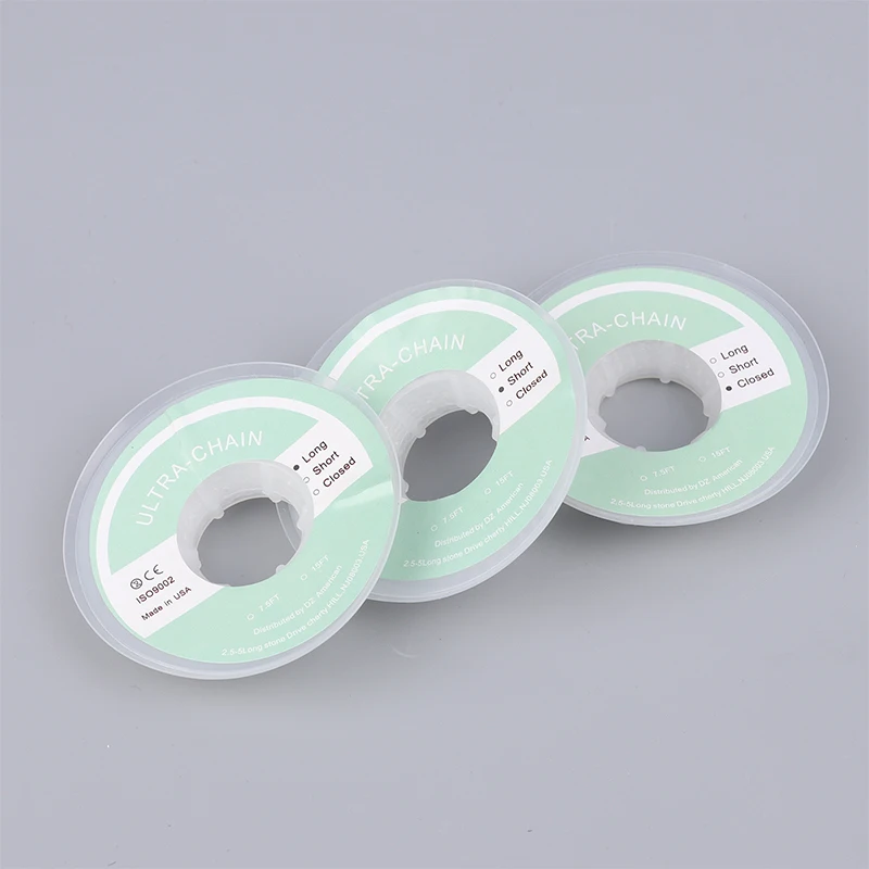 

1PC Clear Rubber Chain Orthodontic Elastic Ultra Power Chain Rubber Band Materia Care Tool Gum Ortho