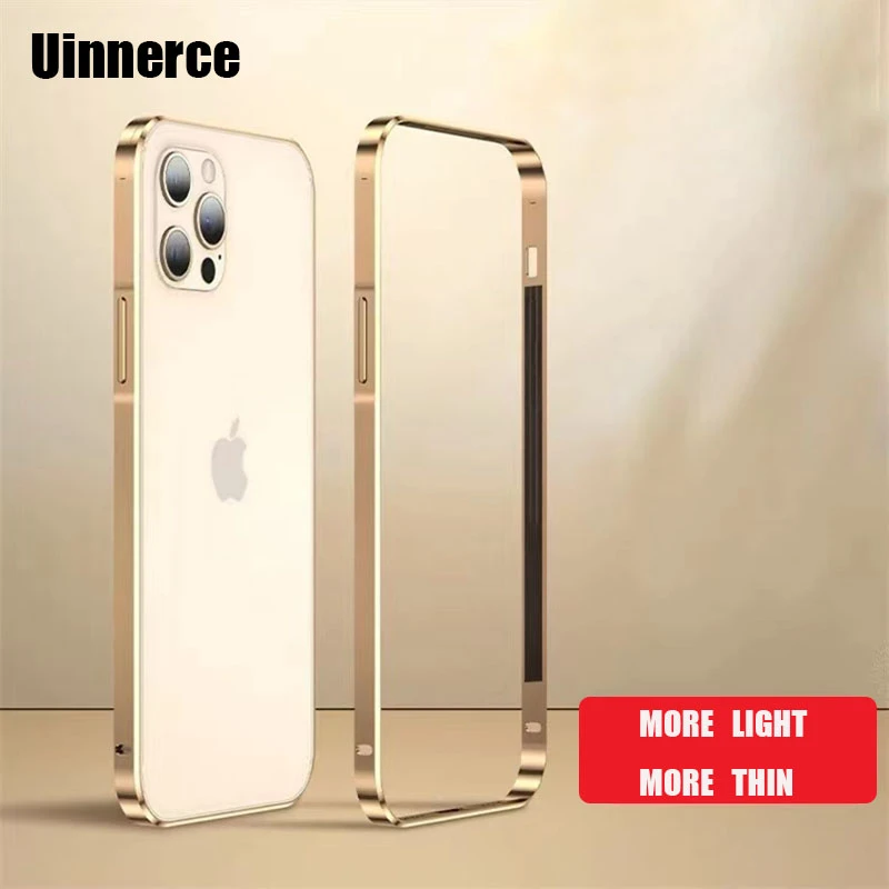 Bumper Coque Shockproof Aluminum Frame Cover For iPhone 11 12 13 Pro XS