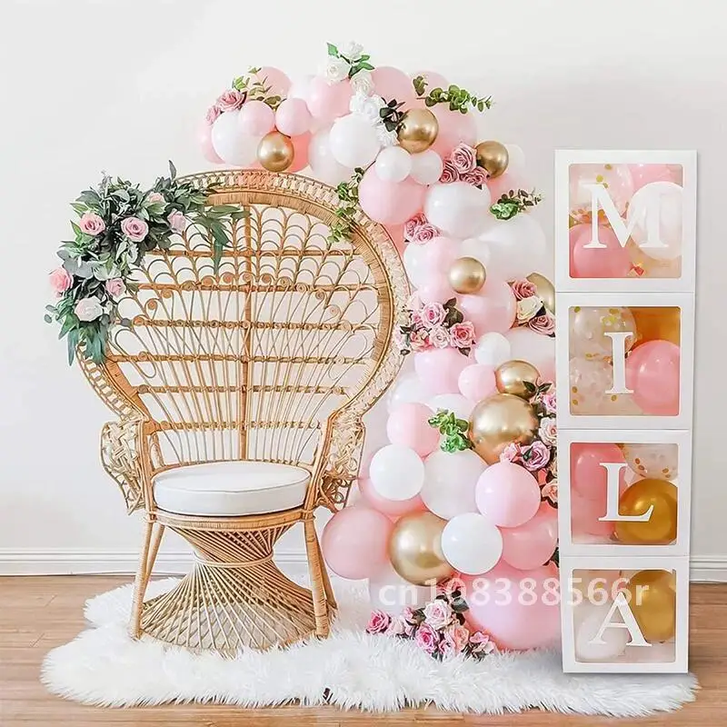 

Clear Alphabet Letters Box For Wedding Birthday Decoration Table Marriage Proposal Love Wedding Decor Baby Shower