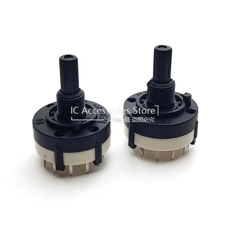 

5PCS RS26 1 Pole 12 Position Selectable Band Rotary Channel Selector Switch Handle length 20MM