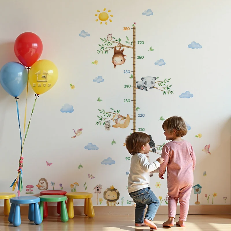Large Jungle Animal Growth Chart 1