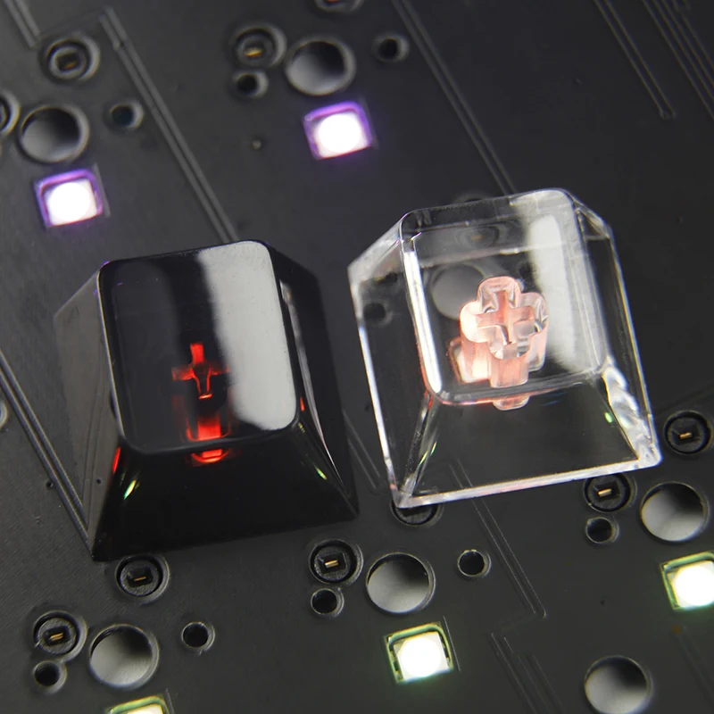 Totalmente Transparente pc Keycap Gamer Teclado Mecânico Crystal Clear Black Backlit Rgb Personalizado Faça Você Mesmo Key Caps Cereja r4 Perfil