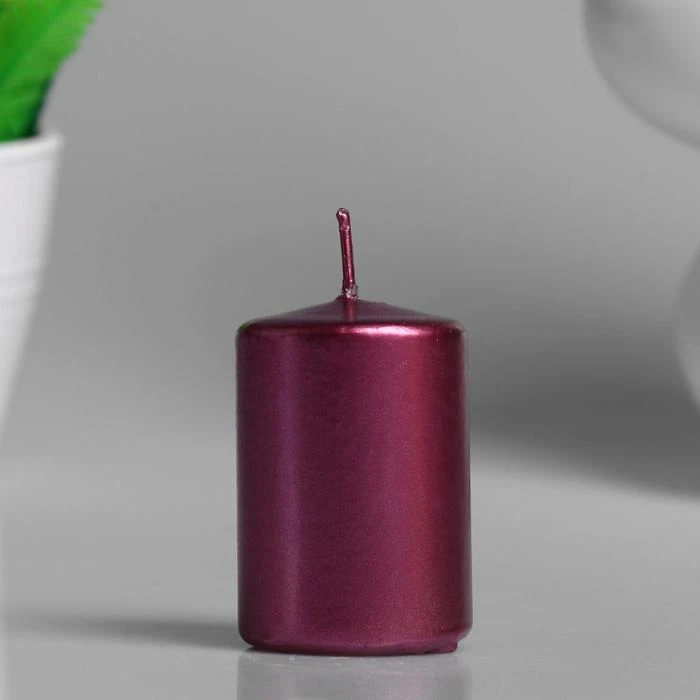 Mencionar Destierro agencia Parafina cilíndrica de vela, capberry metálico, 4x6 cm|Velas| - AliExpress