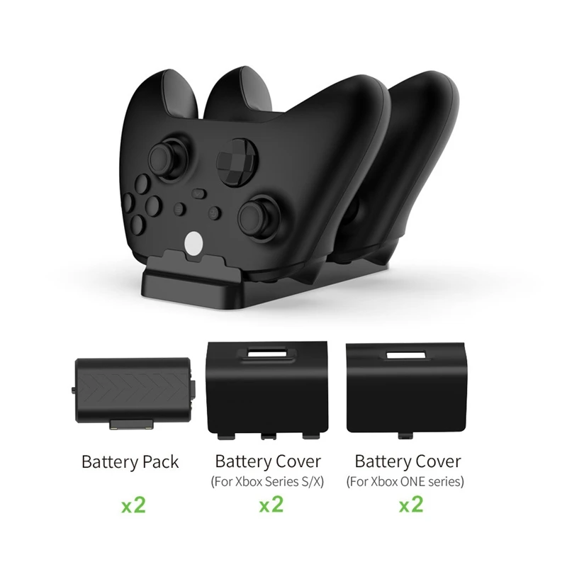 Hot Ttkk Dual Charging Dock Station Charger Culla Per Xboxseriesx/S Xboxone Slim/One X Series Handle Batteria Del Controller Di Gioco