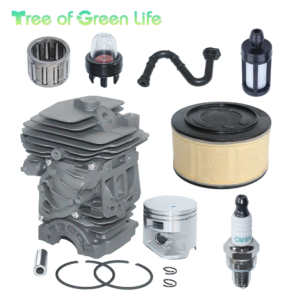 

44mm Cylinder Piston Air Filter Bulb Tune-Up Kit 1143 020 1207 For Stihl MS251 MS 251 Chainsaw