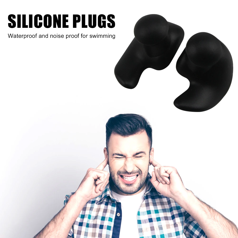 Swimming Ear Plug Diving Ear Plugs Sound Insulation Silicone Ear Protection Earplugs Noise Reduction Soft for Swimming Showering