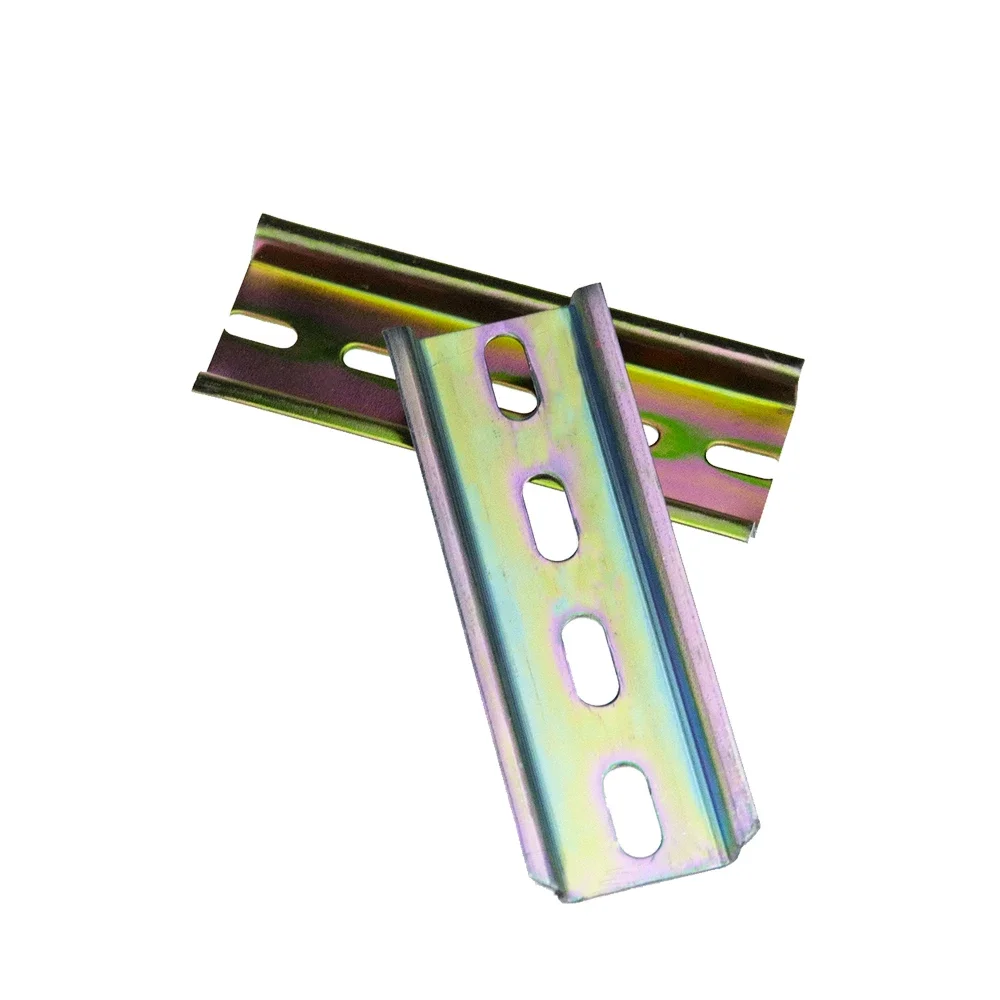 DIN Rail 1 Piece Thickness 1mm NS35-S Steel DIN Rail For Mounting Terminal Block C45 DZ47 Relay