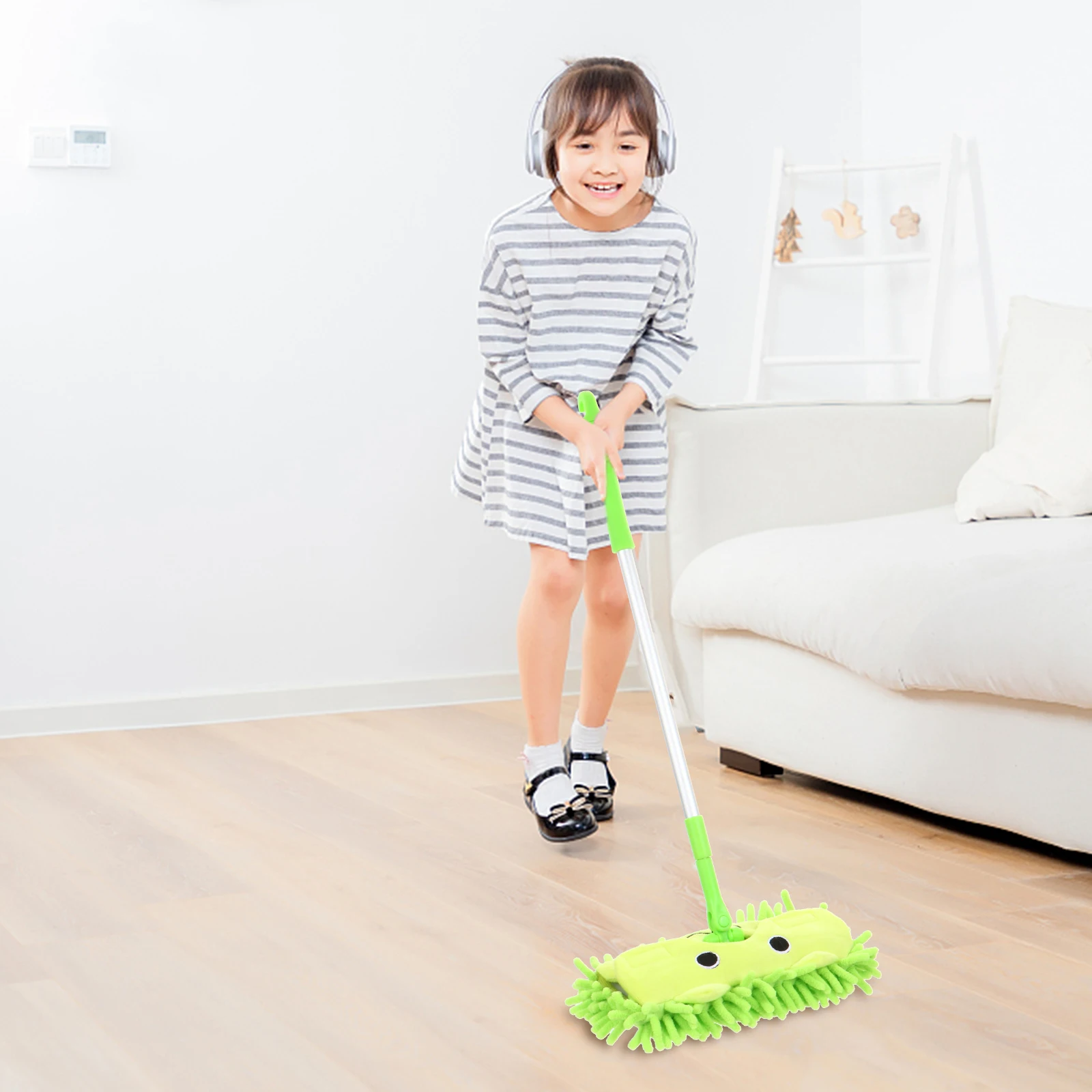 Toy Mop Mini Kids Toys for Toddler Baby Cleaning Supplies Pretend Child Children Plaything Plastic Educational Pretend Toys