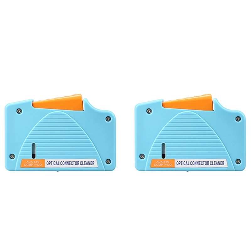 

2X Aua-550 Optical Fiber Connector Cleaner Fiber Conector Cleaning Cassette Cassette Cleaner Fiber Optic Cleaning Box