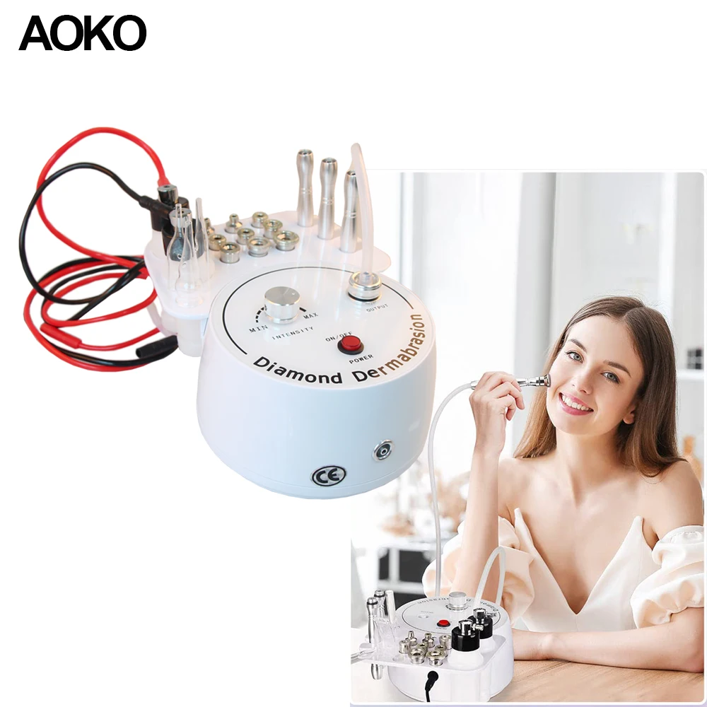 

Аппарат для микродермабразии AOKO 3 в 1, для удаления морщин и пилинга лица