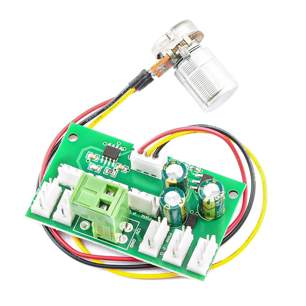 DC 12V Computer Case Miner Fan Speed Controller 8-Channel Fan Hub PWM High-Power Violent Controller Speed Governor dc motor speed controller fan speed controller