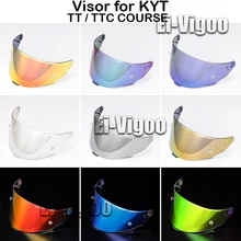 KYT TT 코스용 헬멧 바이저, 오토바이 헬멧 실드, 앞유리 자외선 차단, TTC 헬멧 액세서리, 고강도