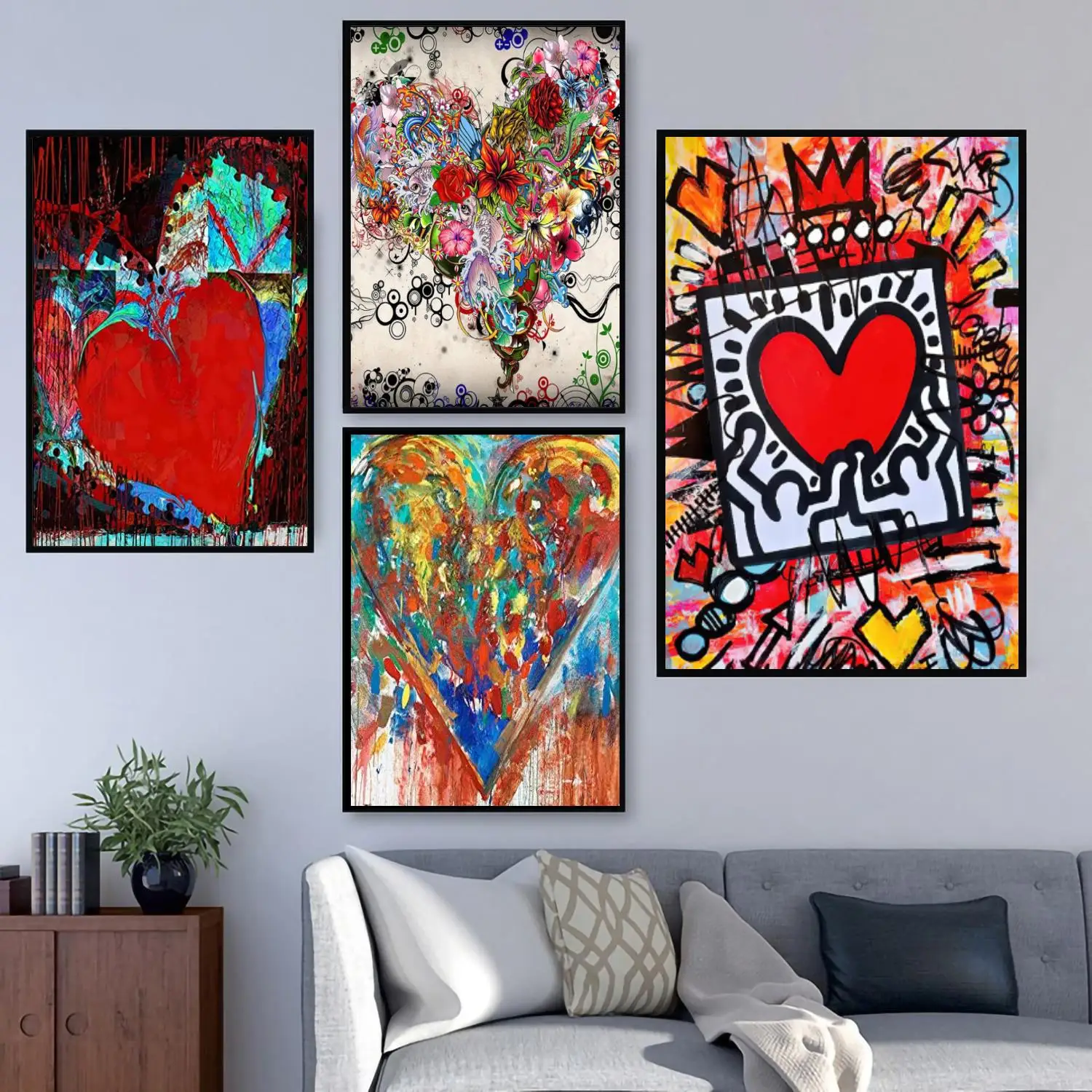 

heart poster 24x36 Decorative Canvas Posters Room Bar Cafe Decor Gift Print Art Wall Paintings