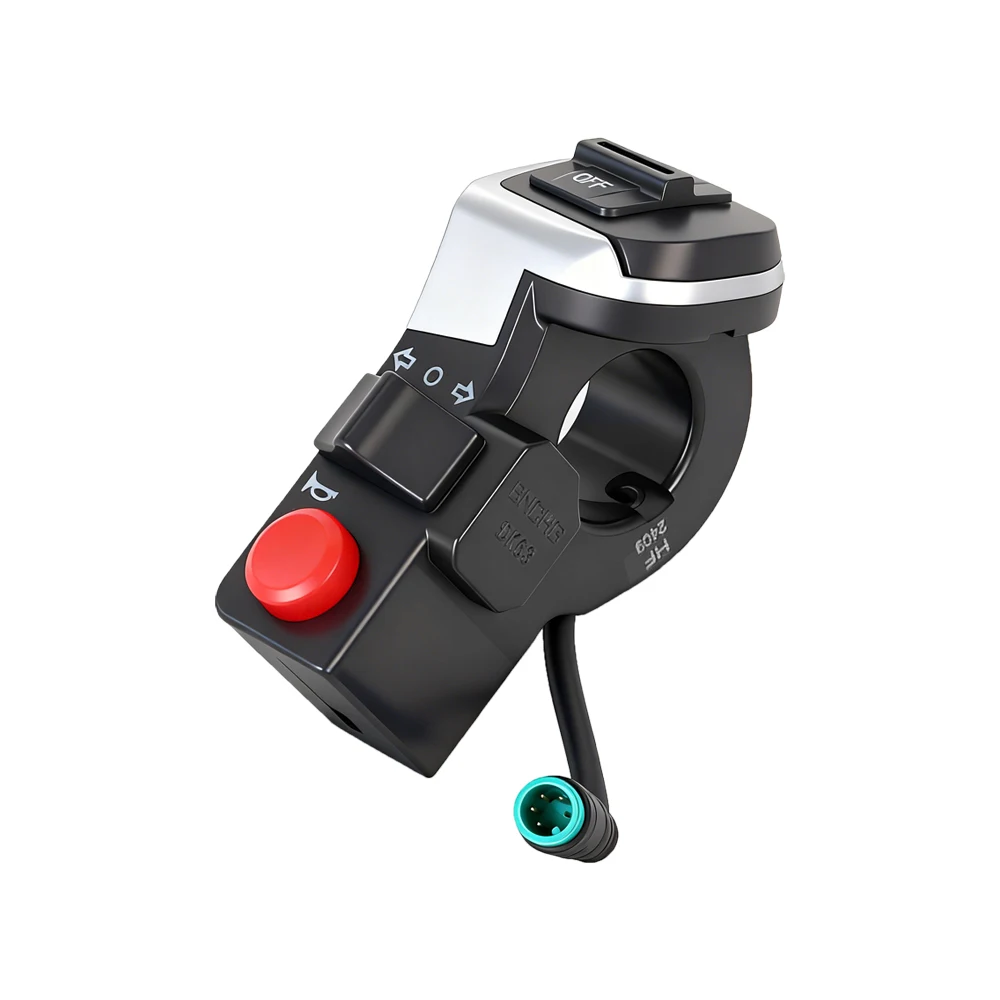 Interruttore del manubrio, Interruttore 3-in-1 per luce, clacson e faro, Switch rotativo per