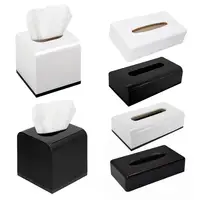 Functional Tissue Box Cover Decorative Cube Tissue Holder Dispenser with Capacity Durable Construction Solid for Easy for Home 1